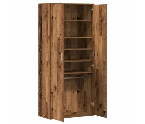 Apavu Skapis, Veca Koka, 80X39X178 Cm, Inženierijas Koks Vidaxl