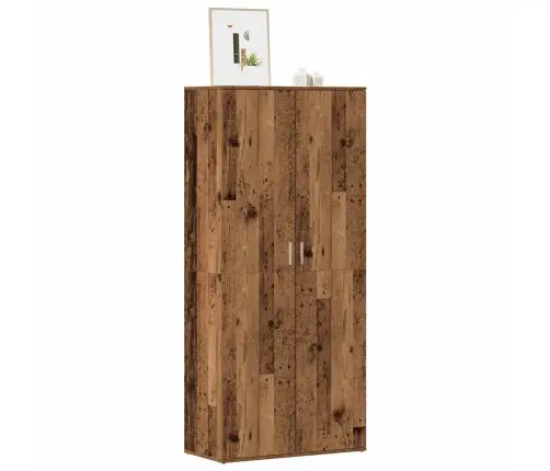 Apavu Skapis, Veca Koka, 80X39X178 Cm, Inženierijas Koks Vidaxl