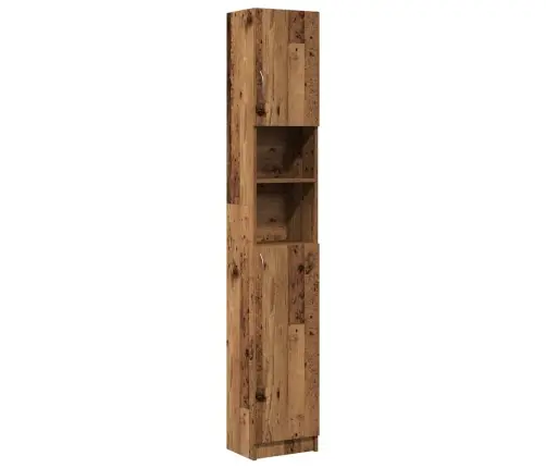 Vannasistabas Plaukts Veca Koka 32X25,5X190 Cm Skaidu Plāksne Vidaxl