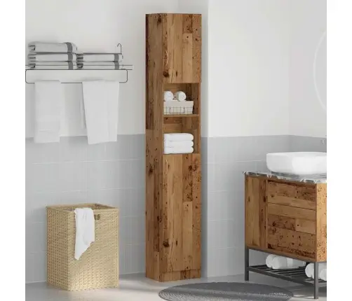 Vannasistabas Plaukts Veca Koka 32X25,5X190 Cm Skaidu Plāksne Vidaxl