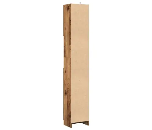 Vannasistabas Plaukts Veca Koka 32X25,5X190 Cm Skaidu Plāksne Vidaxl