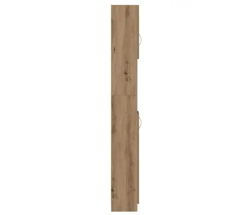 Vannasistabas Plaukts Koka Krāsa 32X25,5X190 Cm Skaidu Plāksne Vidaxl