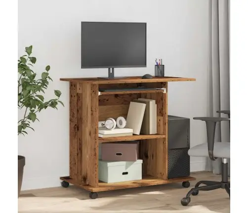 Datorgalds, Veca Koka, 80X50X75 Cm, Kokskaidu Plātne Vidaxl