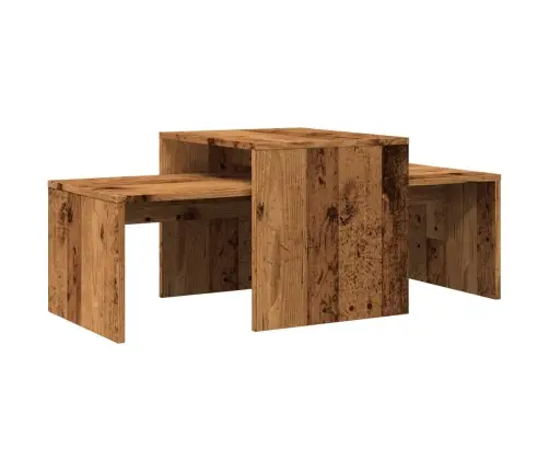 Kafijas Galdiņš, Veca Koka, 100X48X40 Cm, Konstruēts Koks Vidaxl