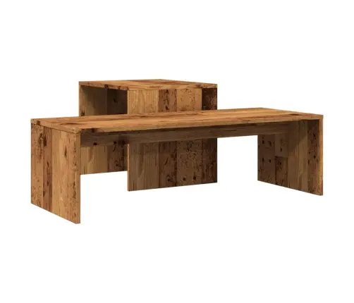 Kafijas Galdiņš, Veca Koka, 100X48X40 Cm, Konstruēts Koks Vidaxl