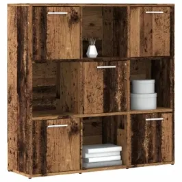 Grāmatu Plaukts, Veca Koka, 90X28X90 Cm, Inženierijas Koks Vidaxl