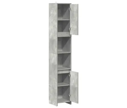 Vannitoakapp Betoonhall 30 X 30 X 183,5 Cm Puitlaastplaat