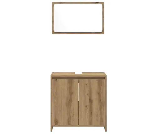 2-Daļīgs Vannasistabas Mēbeļu Komplekts, Koka Krāsa Vidaxl