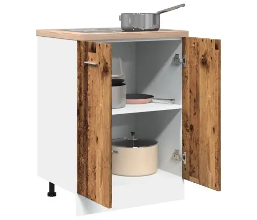 Alumine Kapp "Lyon", Vana Puit, 60 X 46 X 81,5 cm Töödeldud Puit