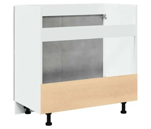 Valamukapp "Lyon", Betoonhall, 80 X 46 X 81,5 cm Töödeldud Puit