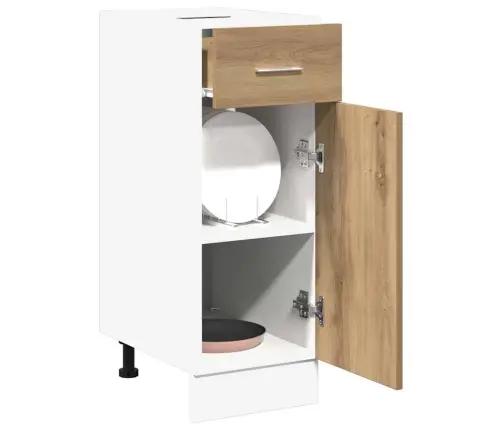 Sahtlitega Alumine Kapp "Lyon", Käsitöötamm, 30 X 46 X 81,5 cm Töödeldud Puit