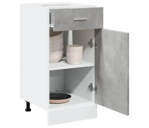 Apatinė Spintelė Su Stalčiumi,  “Lyon",  Betono Pilka