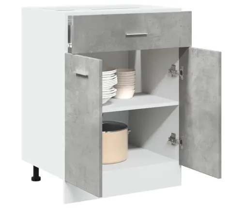 Apatinė Spintelė Su Stalčiumi,  “Lyon",  Betono Pilka