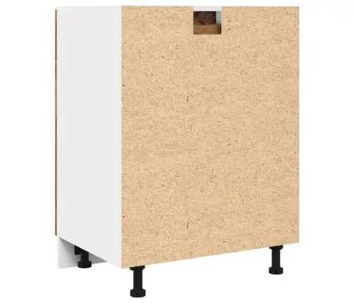 Sahtlitega Alumine Kapp "Lyon", Vana Puit, 60 X 46 X 81,5 cm Töödeldud Puit