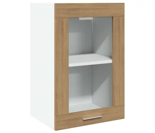 Rippuv Klaaskapp "Lyon", Käsitööna Valminud Tamm, 40 X 31 X 60 cm Töödeldud Puit