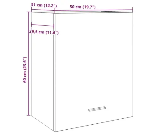 Pakabinamos Spintelės,  “Lyon",  2Vnt.,  Medienos,  50X31X60Cm