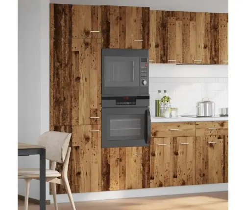 Mikrolaineahjukapp "Lyon", Vana Puit, 60 X 57 X 207 cm Töödeldud Puit