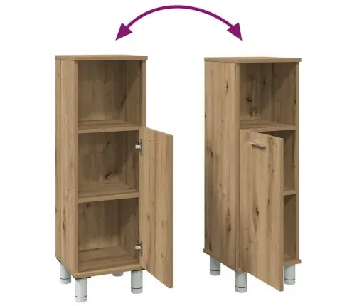 Vannasistabas Skapītis Amatnieks 30X30X95 Cm Inženierijas Koks Vidaxl