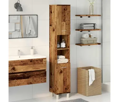 Vannas Istabas Skapis Old Wood 30X30X179 Cm Engineered Wood Vidaxl Vannas Istabas Skapis Old Wood 30X30X179 Cm Engineered Wood Vidaxl