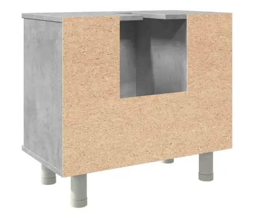 Vannitoakapp Betoonhall 60X32X53,5 Cm Tehispuit