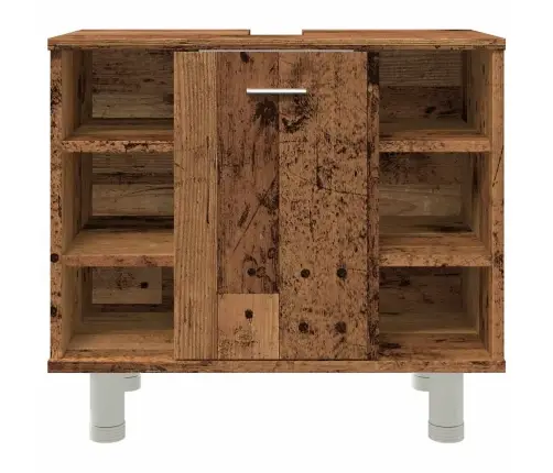 Vonios Spintelė Old Wood 60X32X53,5 Cm Engineered Wood