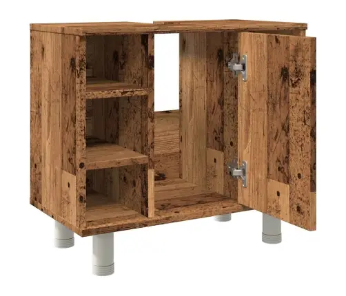 Vonios Spintelė Old Wood 60X32X53,5 Cm Engineered Wood