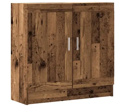 Grāmatu Skapis, Veca Koka, 82,5X30,5X80 Cm, Skaidu Plāksne Vidaxl