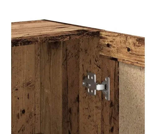 Grāmatu Skapis, Veca Koka, 82,5X30,5X80 Cm, Skaidu Plāksne Vidaxl