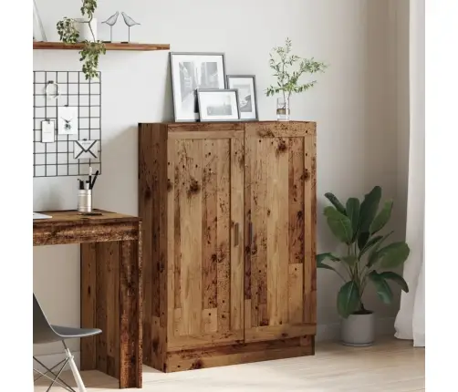 Grāmatu Skapis, Veca Koka, 82,5X30,5X115 Cm, Konstruēts Koks Vidaxl