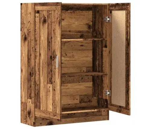 Grāmatu Skapis, Veca Koka, 82,5X30,5X115 Cm, Konstruēts Koks Vidaxl