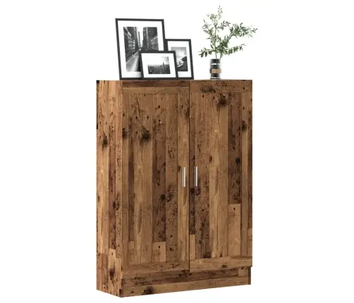 Grāmatu Skapis, Veca Koka, 82,5X30,5X115 Cm, Konstruēts Koks Vidaxl