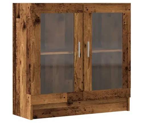 Grāmatu Skapis, Veca Koka, 82,5X30,5X80 Cm, Skaidu Plāksne Vidaxl