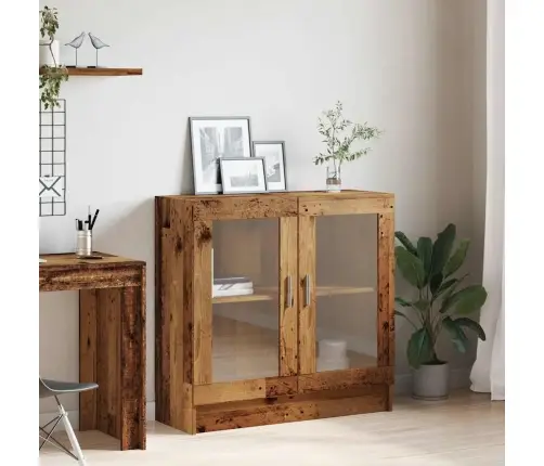 Grāmatu Skapis, Veca Koka, 82,5X30,5X80 Cm, Skaidu Plāksne Vidaxl