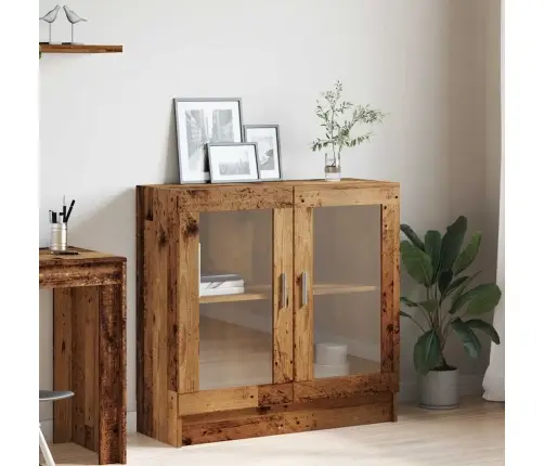 Grāmatu Skapis, Veca Koka, 82,5X30,5X80 Cm, Skaidu Plāksne Vidaxl