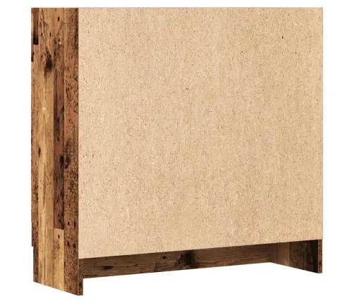 Grāmatu Skapis, Veca Koka, 82,5X30,5X80 Cm, Skaidu Plāksne Vidaxl