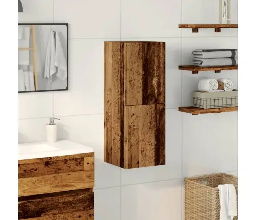 Vannasistabas Skapītis, Veca Koka, 30X30X80 Cm, Skaidu Plāksne Vidaxl
