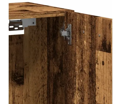 Vannasistabas Skapītis, Veca Koka, 30X30X80 Cm, Skaidu Plāksne Vidaxl