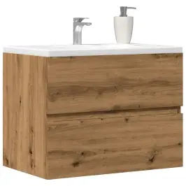 Vannasistabas Skapis Koka Krāsa 60X38,5X45 Cm Inženierijas Koks Vidaxl