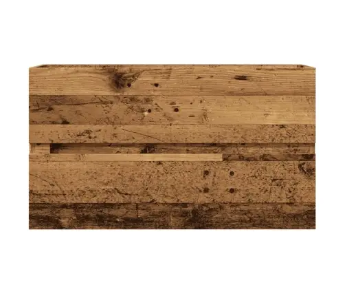 Izlietnes Skapītis, Veca Koka, 90X38,5X45 Cm, Inženierijas Koks Vidaxl