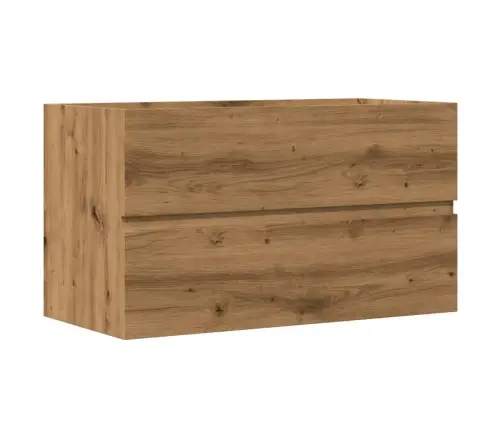 Izlietnes Skapis, Koka Krāsa, 90X38,5X45 Cm, Inženierijas Koks Vidaxl