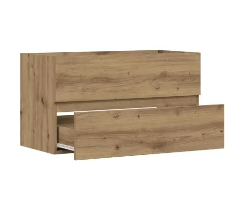 Izlietnes Skapis, Koka Krāsa, 90X38,5X45 Cm, Inženierijas Koks Vidaxl