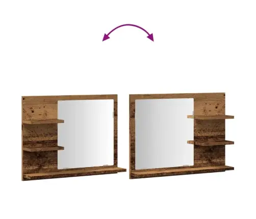 Vannitoa Peegelkapp Vana Puit 60X10,5X45 Cm