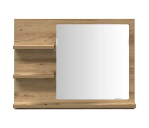 Vannasistabas Spoguļskapītis, Koka Krāsa, 60X10,5X45 Cm Vidaxl