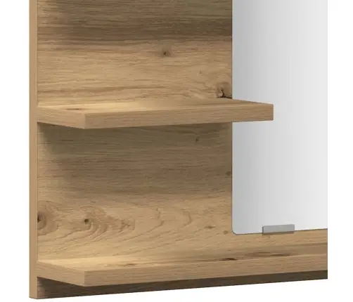 Vannasistabas Spoguļskapītis, Koka Krāsa, 60X10,5X45 Cm Vidaxl