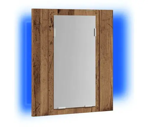 Veidrodinė Led Vonios Spintelė, Medienos, 40X12X45cm Mediena