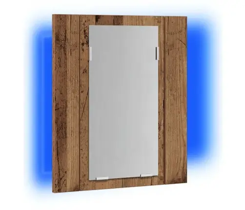 Veidrodinė Led Vonios Spintelė, Medienos, 40X12X45cm Mediena