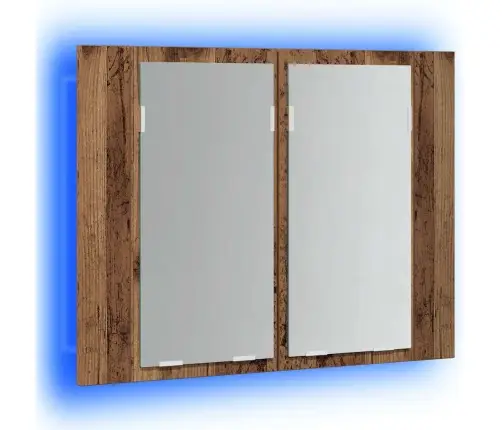 Led Peegelkapp Vana Puit 60X12X45 Cm Engineered Wood