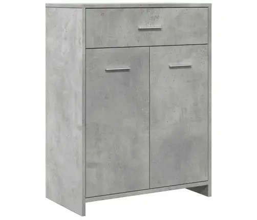 Vannasistabas Skapītis, Betona Pelēks, 60X33X80 Cm Vidaxl