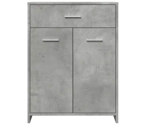Vannasistabas Skapītis, Betona Pelēks, 60X33X80 Cm Vidaxl