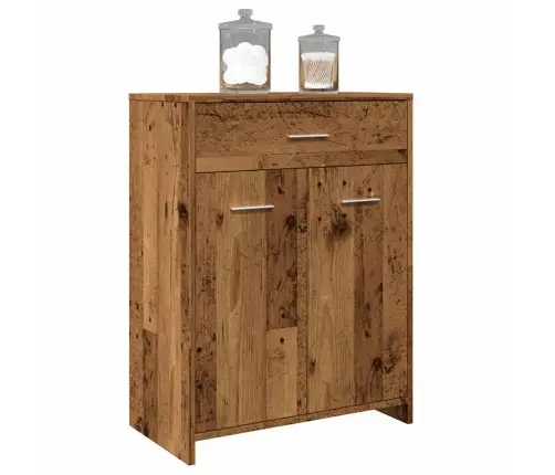 Vonios Kambario Spintelė, Sendintos Medienos, 60X33X80cm Mdp